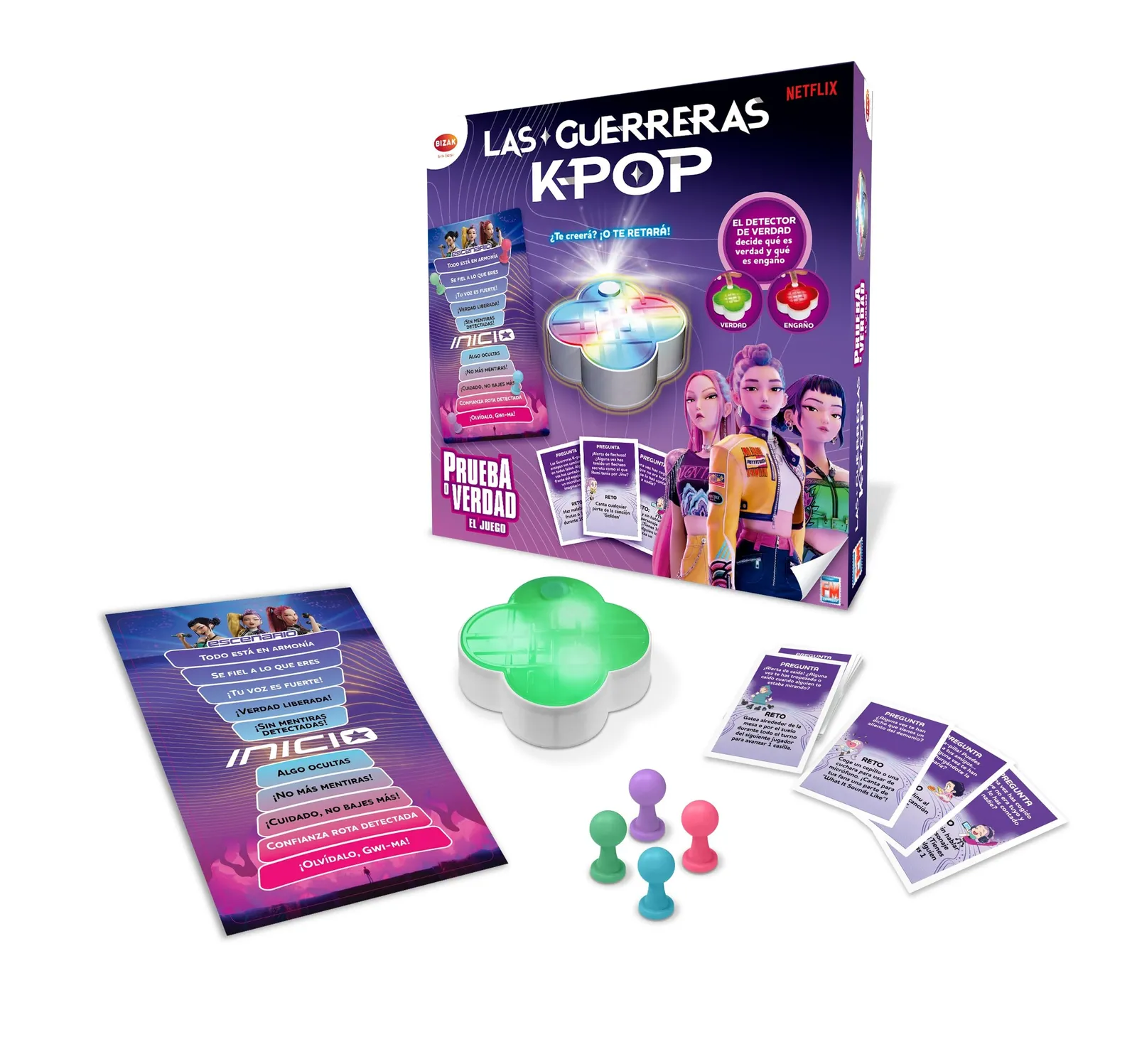 Juego de mesa Bizak Las Guerreras KPOP Prueba o Verdad
