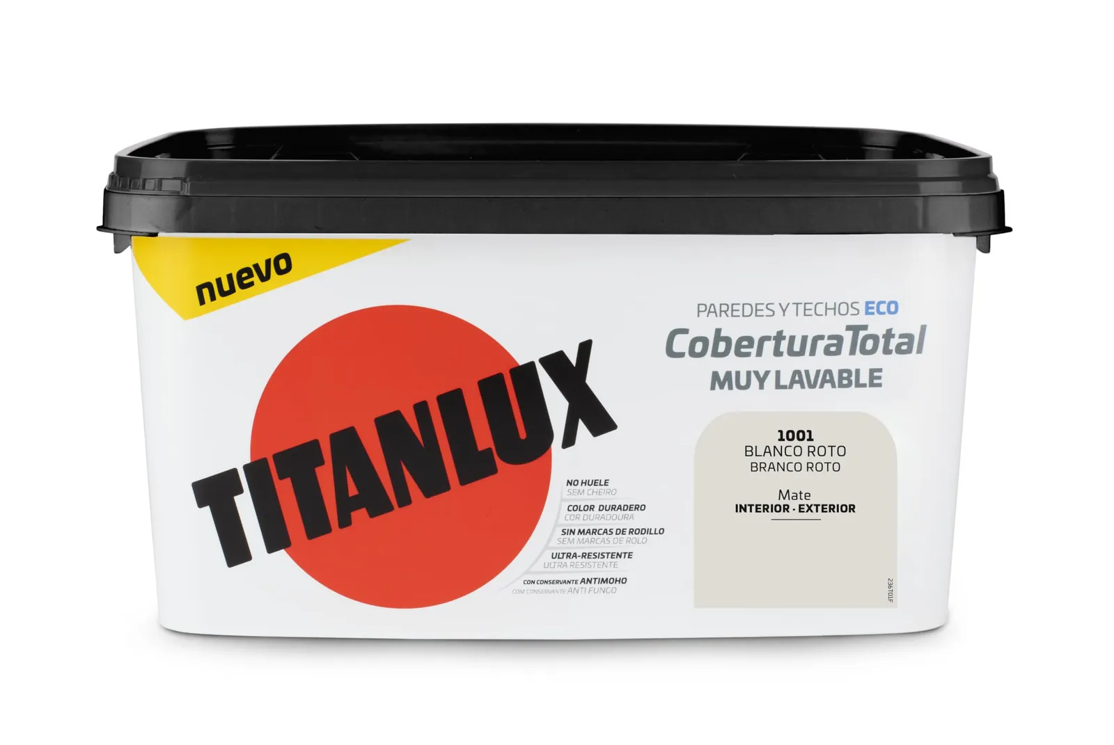 Pintura Titanlux Cobertura Total Blanco Roto 4L