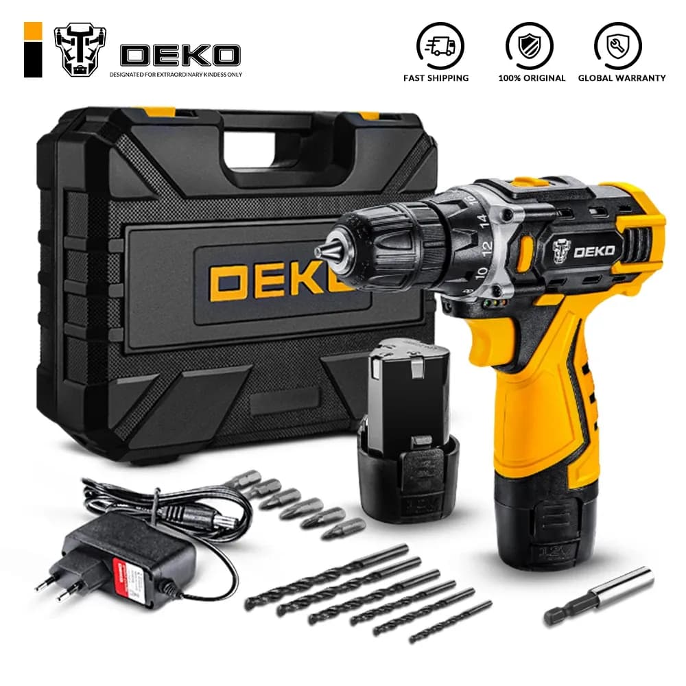 Taladro Inalámbrico Deko DKCD16FU 16V con Batería Litio
