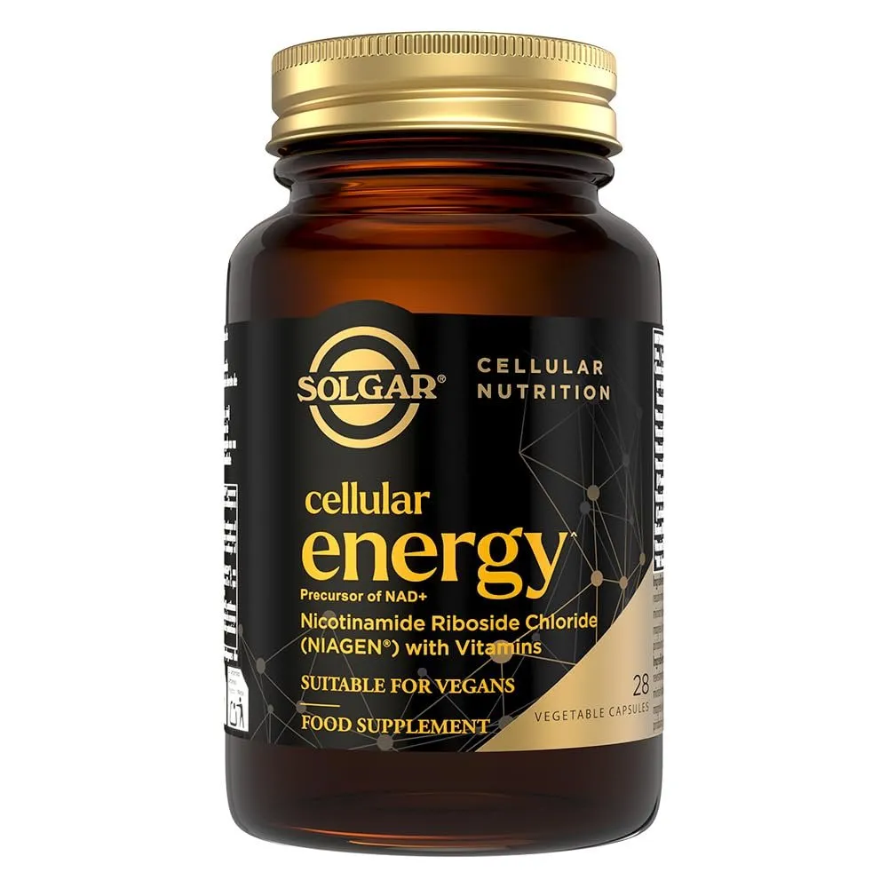 Solgar Cellular Energy Niagen Precursor NAD+ 28 Cápsulas Vitaminas B y C