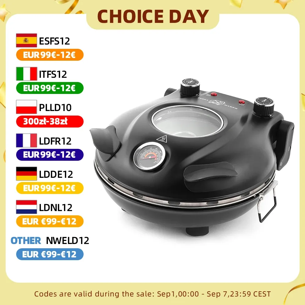 Horno para Pizza Eléctrico Klaif 1200W 32cm