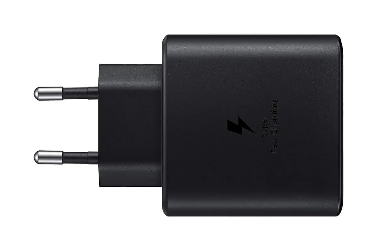 Samsung Cargador USB C 25W Carga Ultrarrápida Original Negro