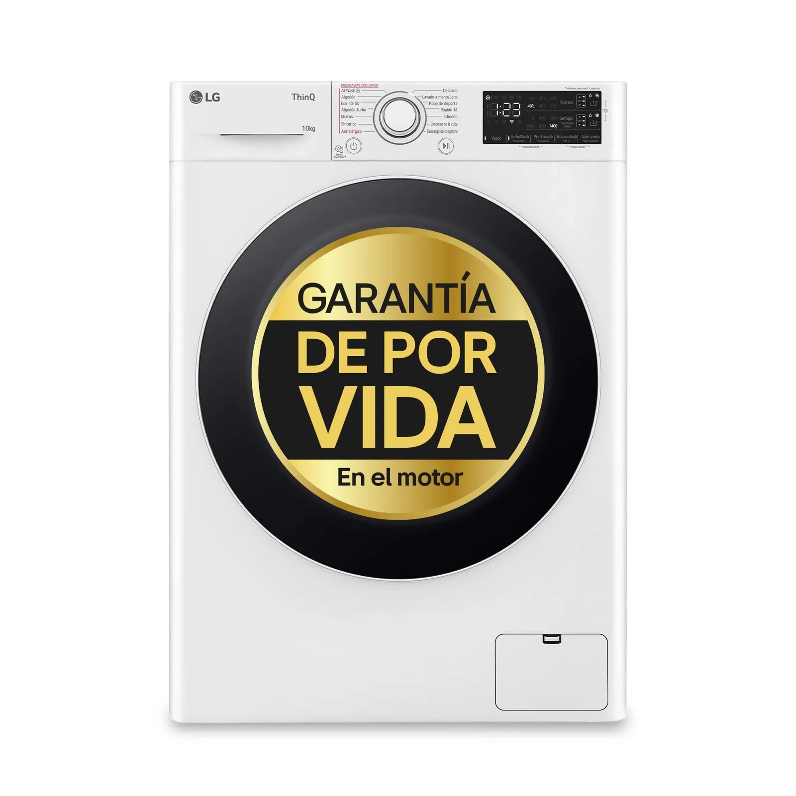 Lavadora LG Inteligente Carga Frontal 1400RPM 10kg