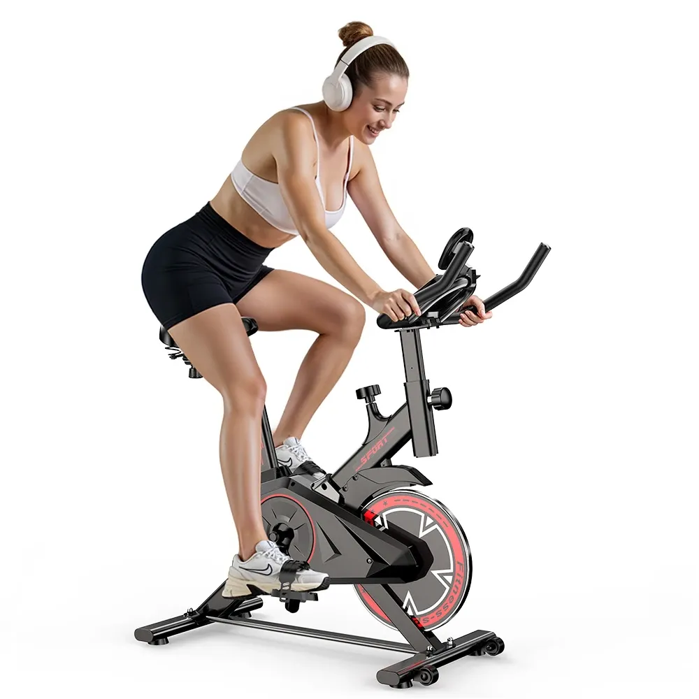 Bicicleta Estática Formill QK101 con Volante de 10kg y Pantalla LCD