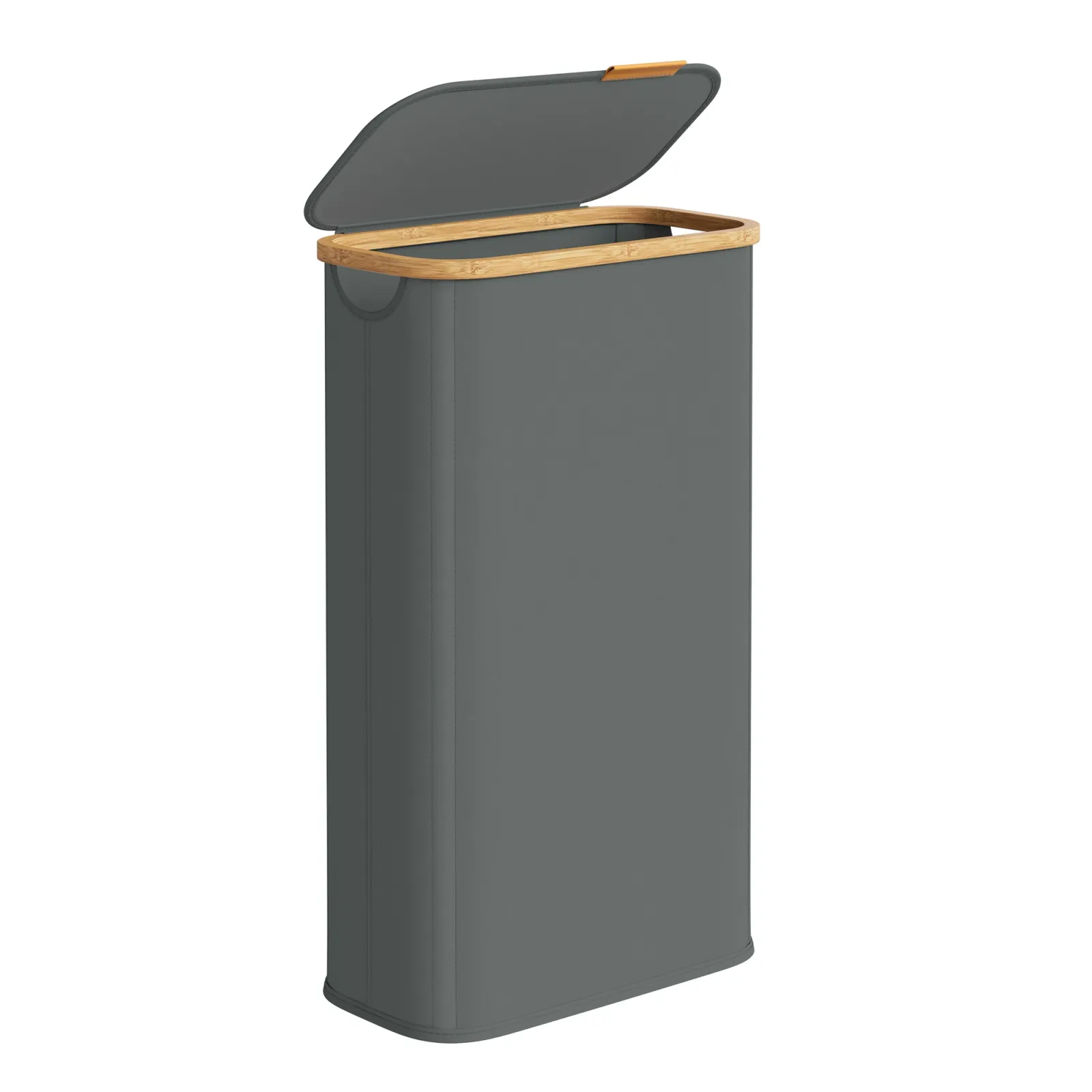 Songmics Cesto de Ropa con Tapa 70L, Estrecho y Plegable