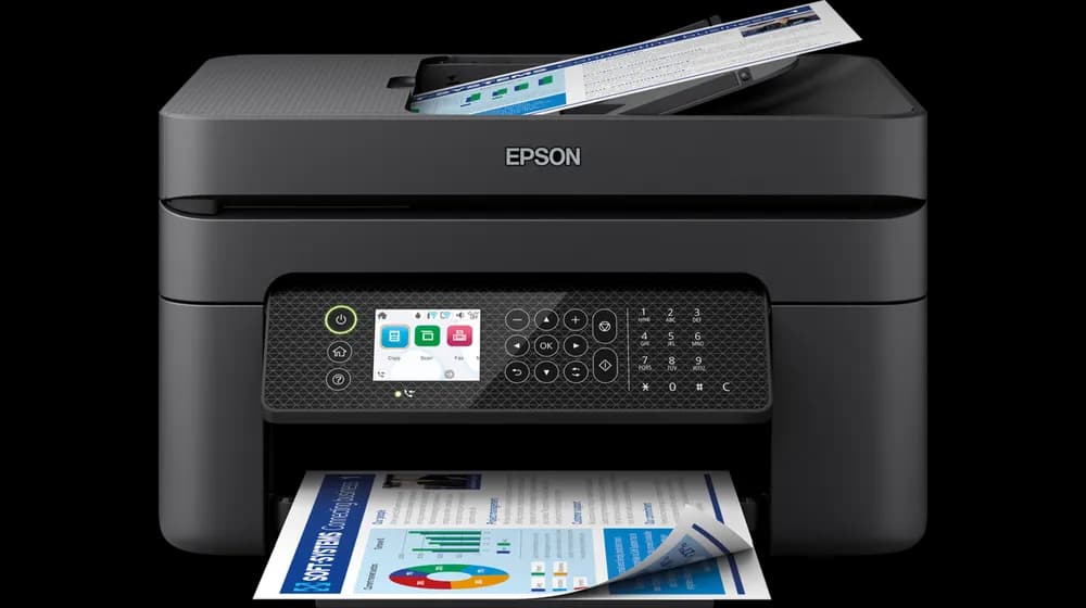 Impresora multifunción Epson WorkForce WF-2950DWF, Color, WiFi, Fax, Doble cara
