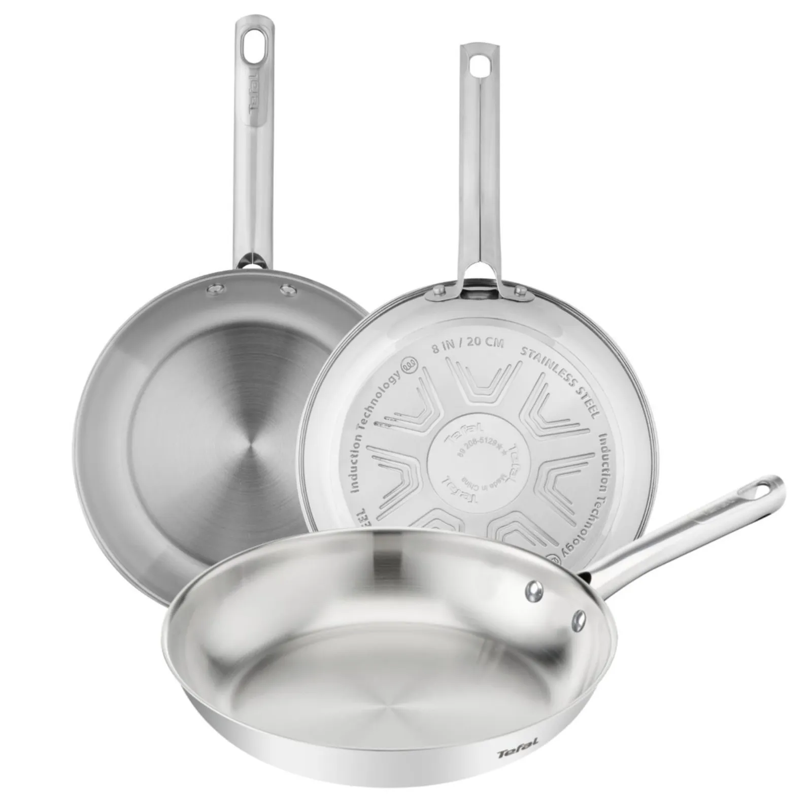 Pack 3 Sartenes Tefal Duetto On Acero Inoxidable