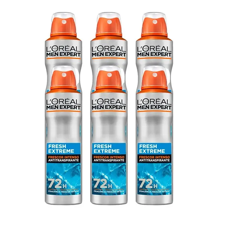 Pack 6x L'oreal Men Expert Fresh Extreme Desodorante 72h
