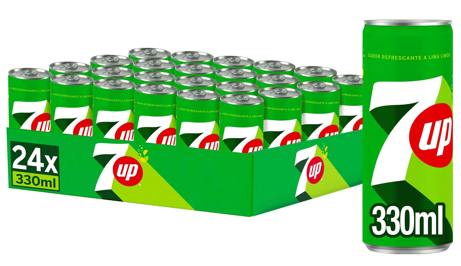 Pack 48 latas 7UP Original Lima-Limón 330 ml