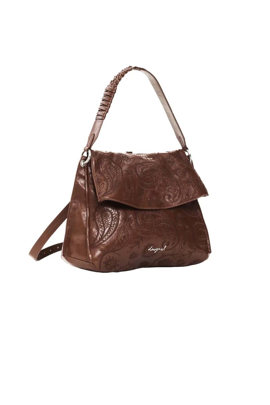 Desigual Mochila Mujer Efecto Piel Camel
