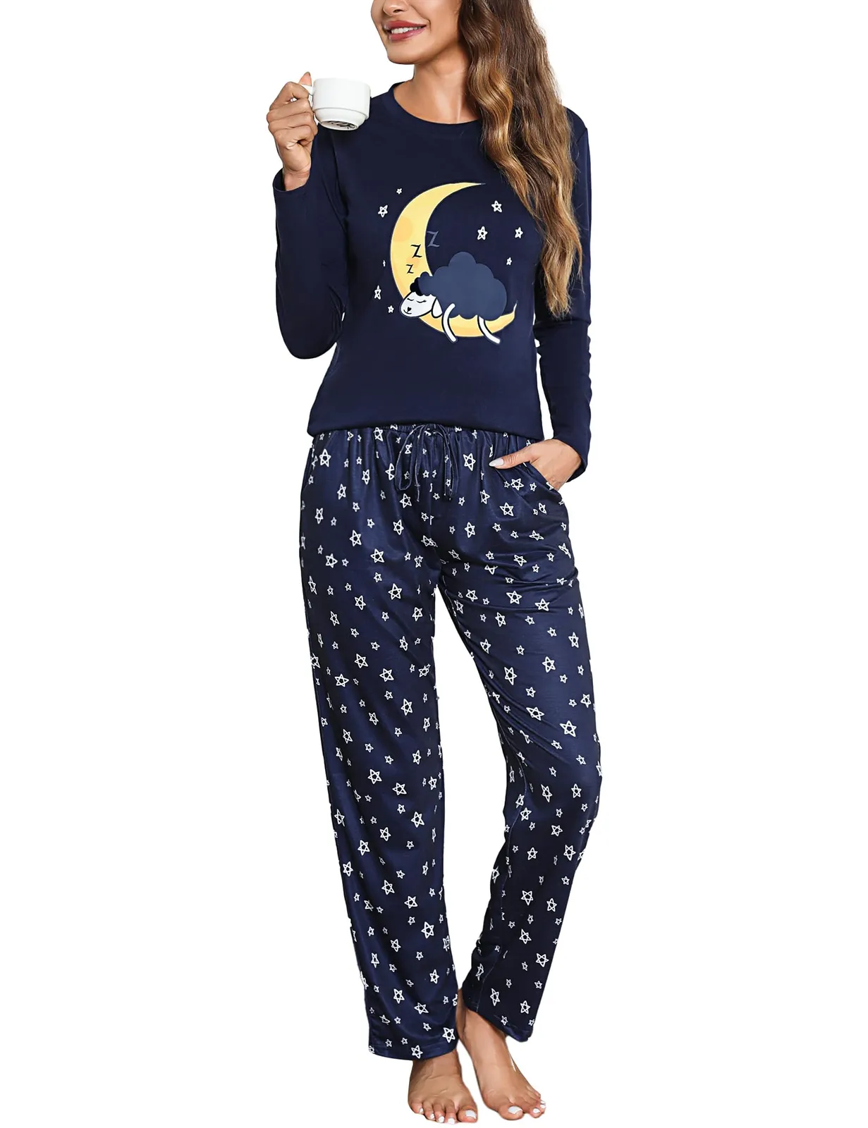 Pijama de Invierno Aseniza para Mujer (2 Piezas)