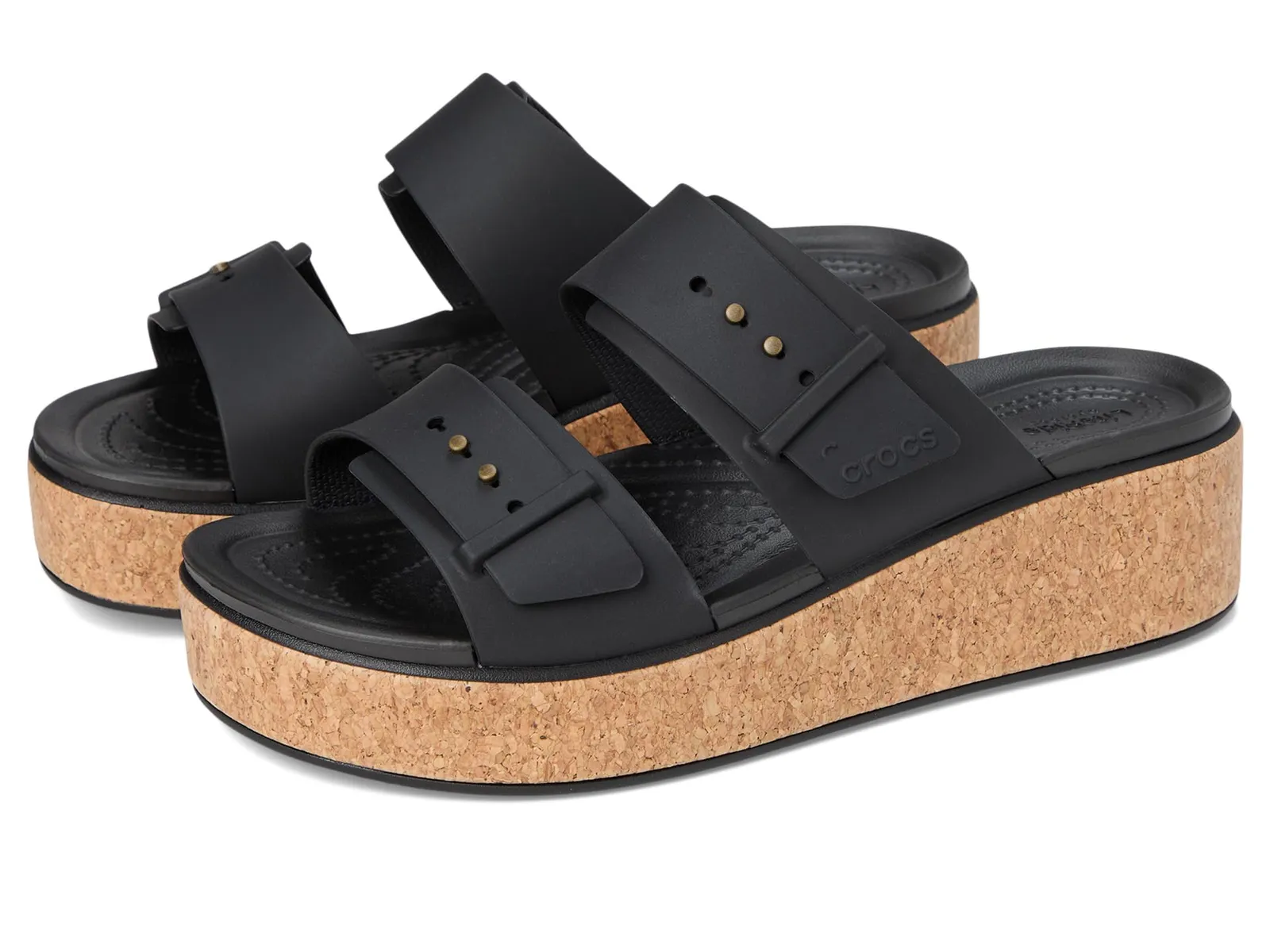 Sandalia Mujer Crocs Brooklyn Cork Buckle