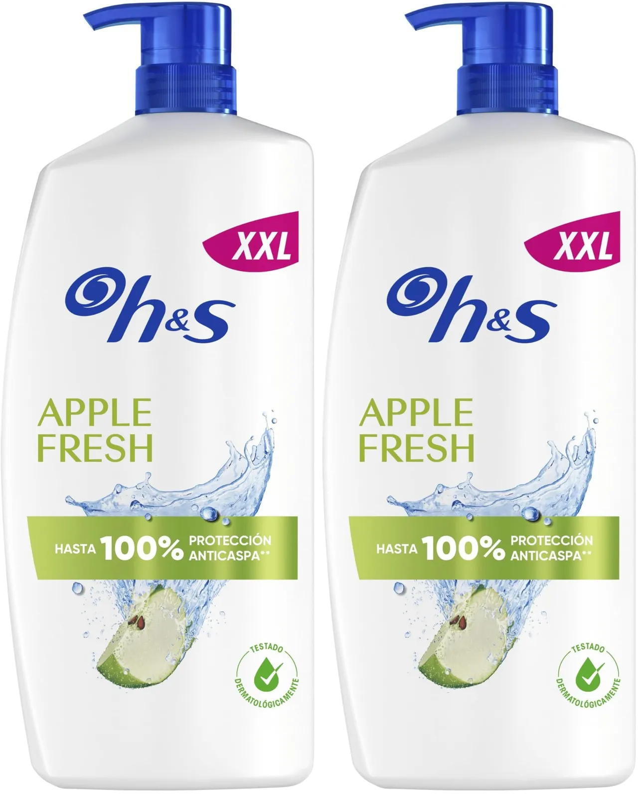 2 Champús Anticaspa H&S Apple Fresh 1L