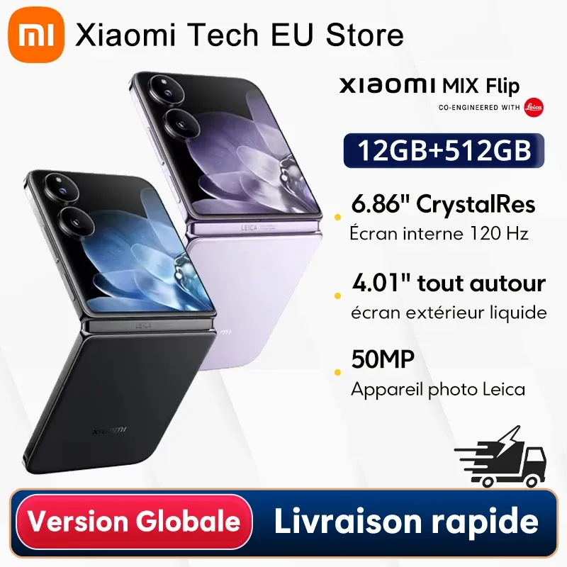 Xiaomi MIX Flip Smartphone Plegable 12GB RAM 512GB Almacenamiento