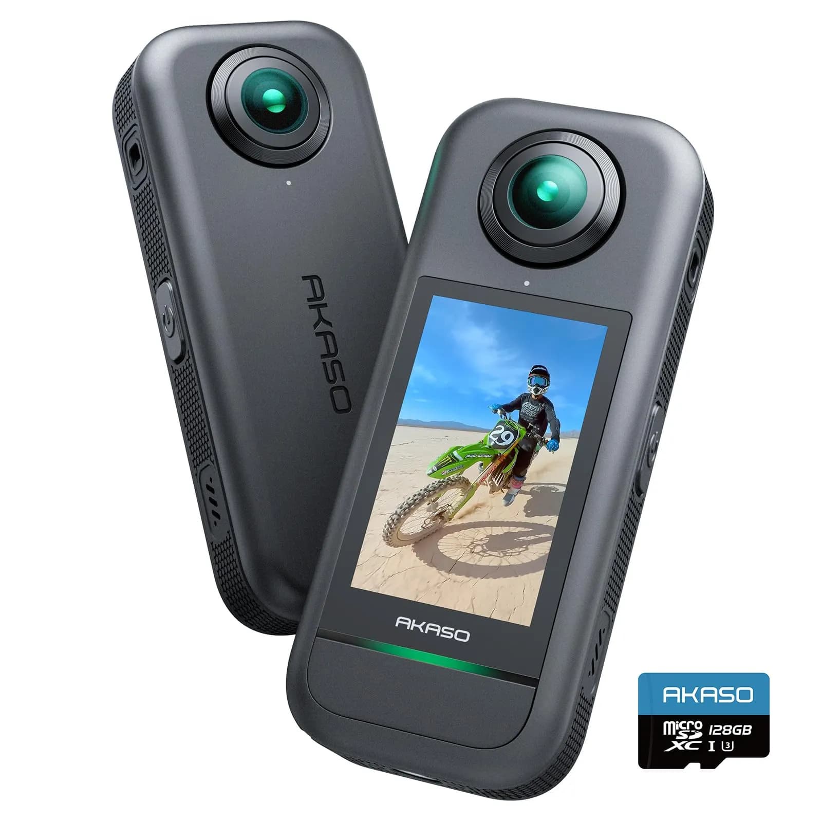 Cámara de Acción 360 AKASO + Tarjeta 128 GB