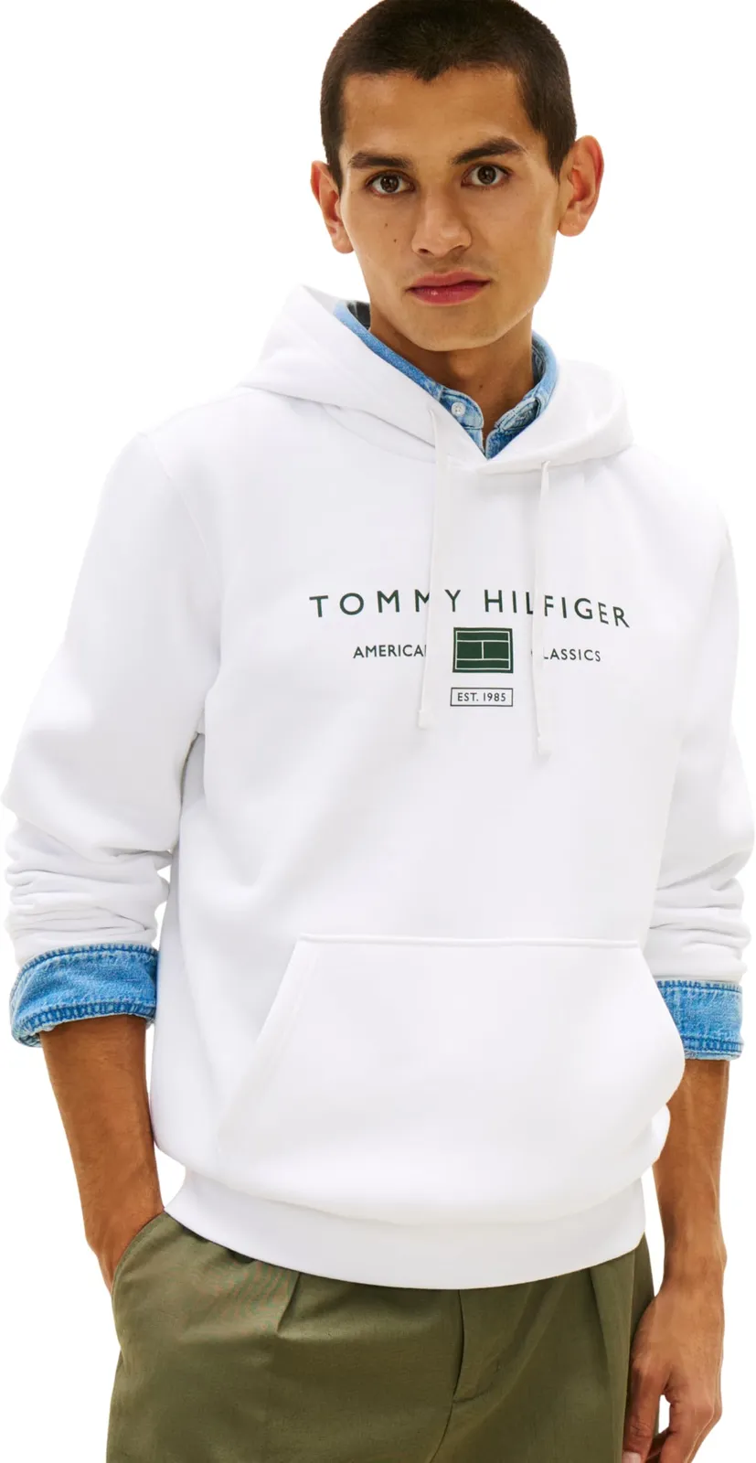 Sudadera Tommy Hilfiger Brand Love Hombre con Capucha