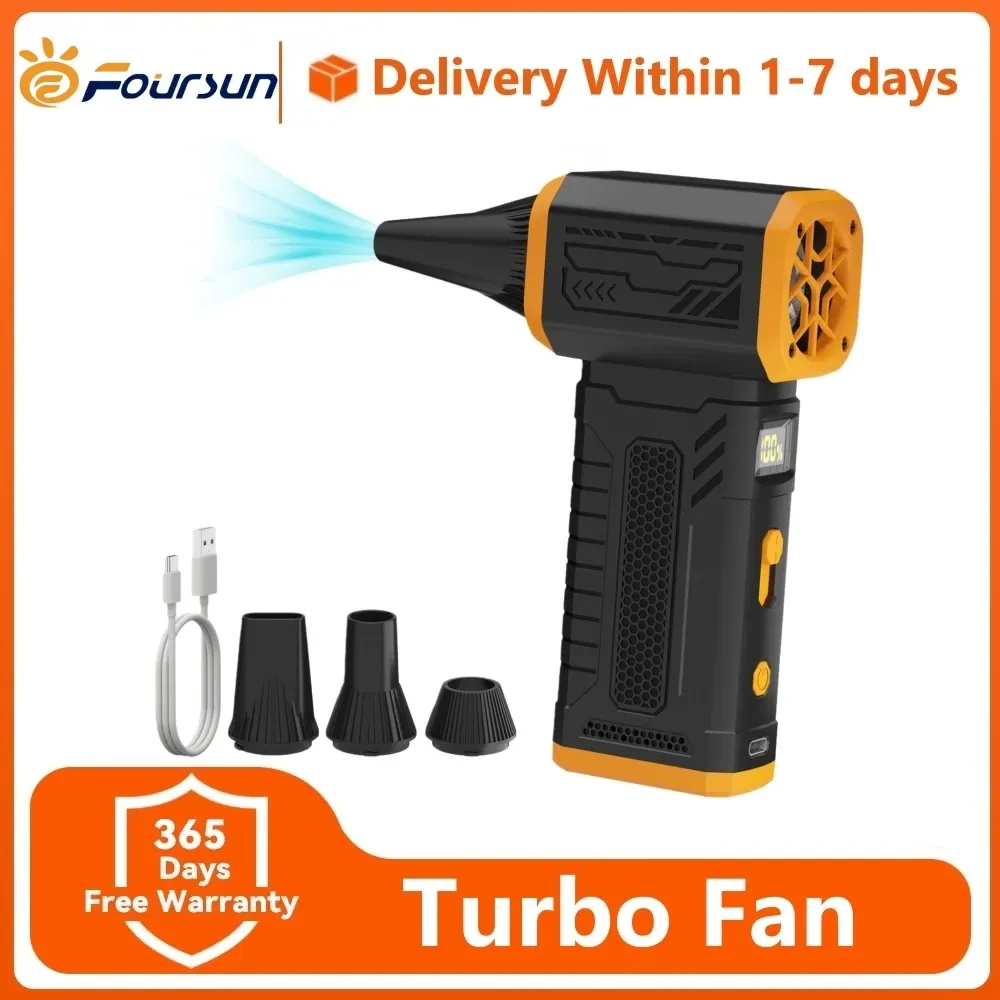 Ventilador Turbo Portátil 130000 RPM, 10 Velocidades