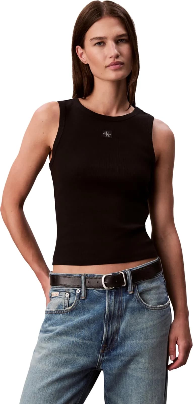 Camiseta Tirantes Calvin Klein Woven Label Mujer