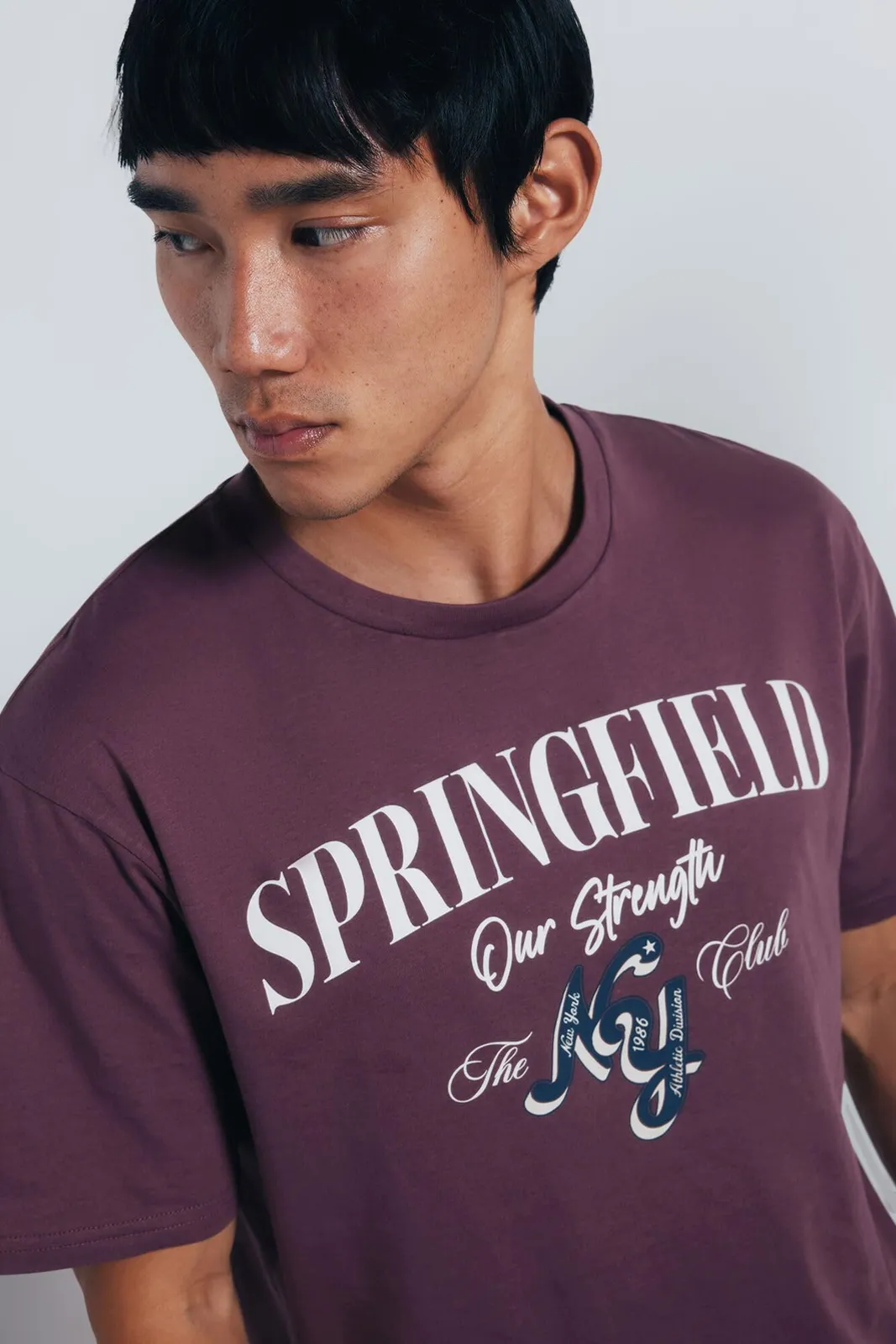 Camiseta Springfield Hombre con Logotipo