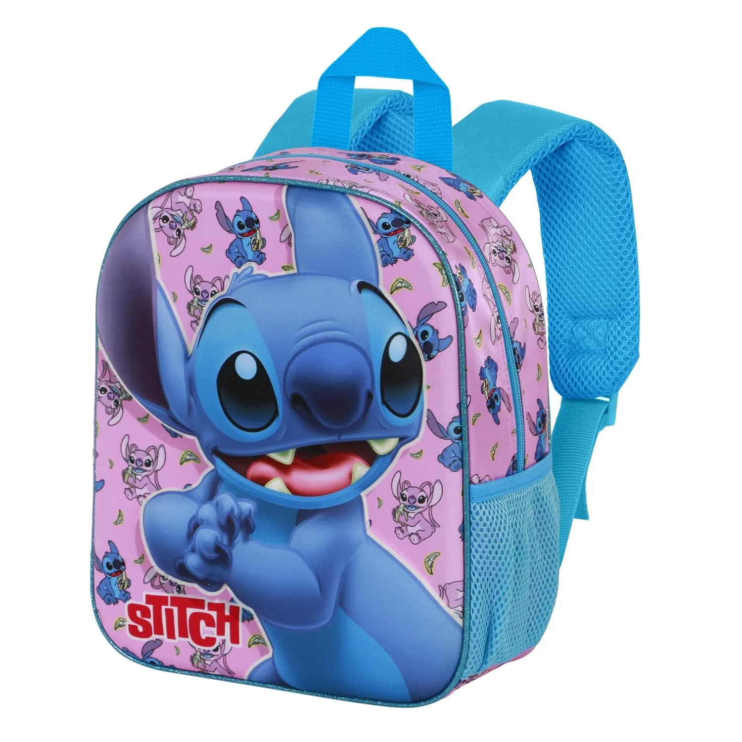 Mochila 3D Disney Lilo y Stitch Elite Azul 25x30cm 7L