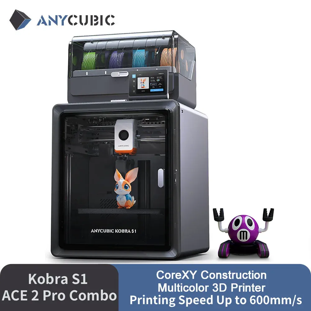 Impresora 3D Anycubic Kobra S1 ACE 2 PRO Combo Multicolor