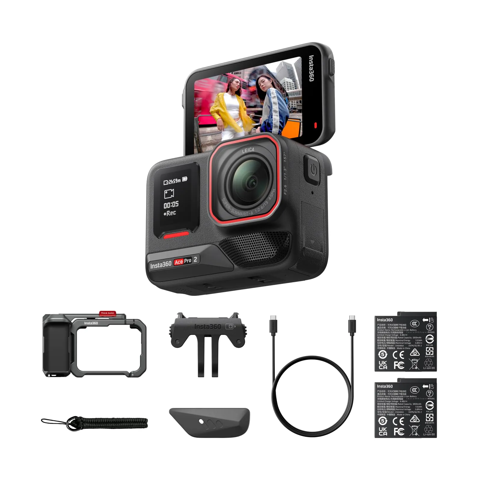 Cámara de Acción Insta360 Ace Pro 2 Xplorer 8K (Doble Batería)
