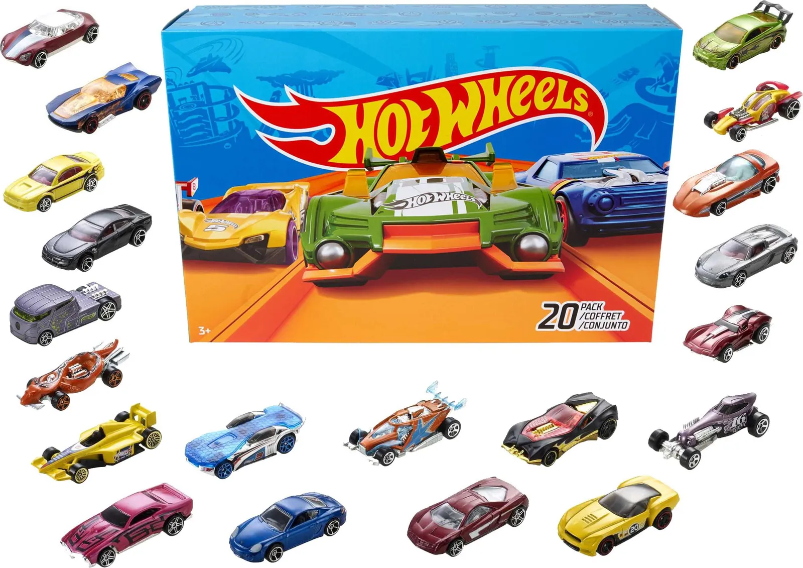 Pack 20 Coches Hot Wheels de Juguete