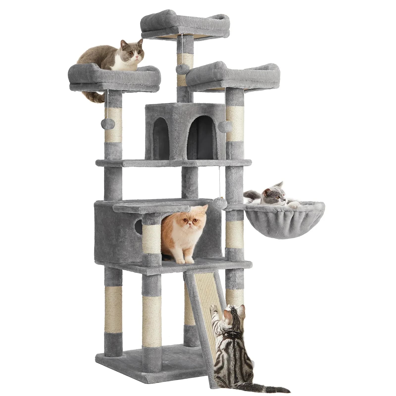 Árbol para gatos Feandrea 162 cm gris