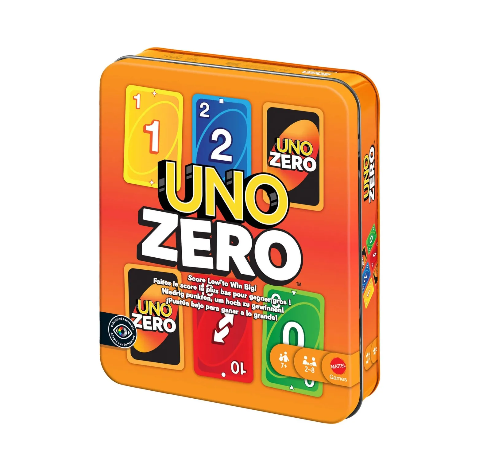 UNO Zero Juego de Cartas en Lata