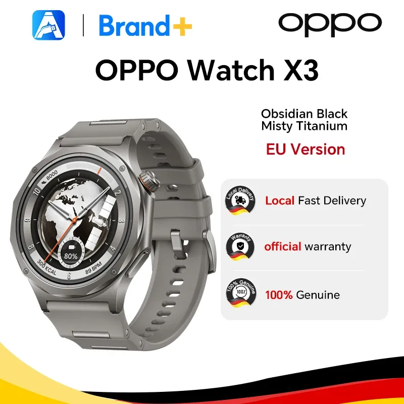 Smartwatch OPPO Watch X3 con Wear OS y hasta 16 días de autonomía