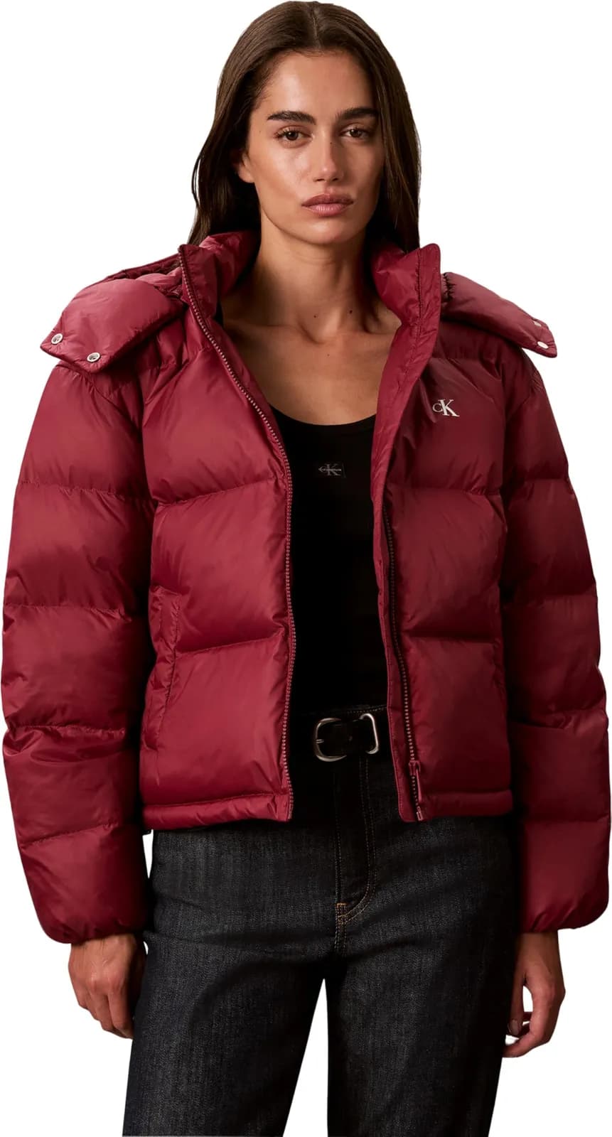 Chaqueta Acolchada Mujer Calvin Klein Essential MW LV047H500G Roja