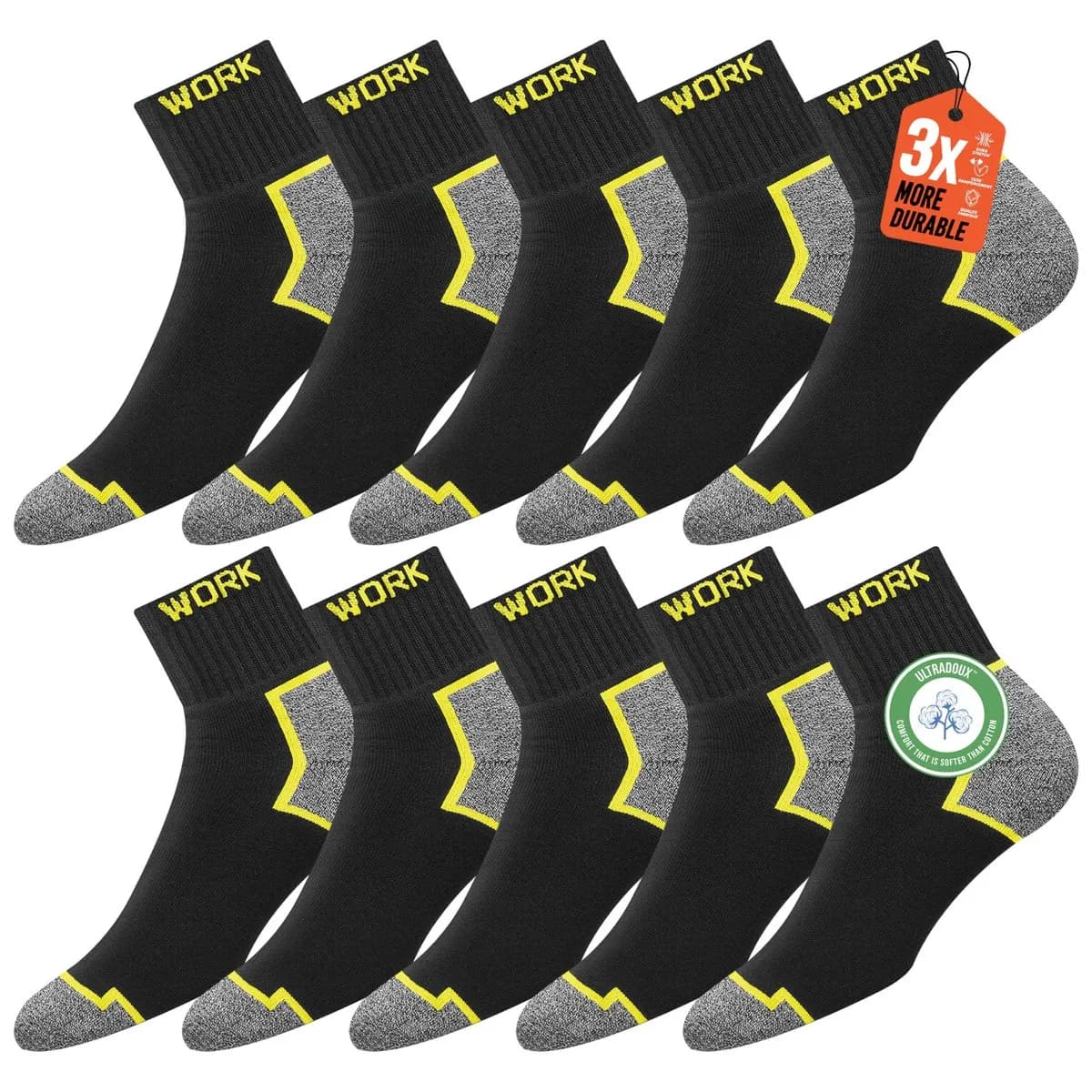 Calcetines SOXCO Hombre WORK Socks (Pack 10 Pares)
