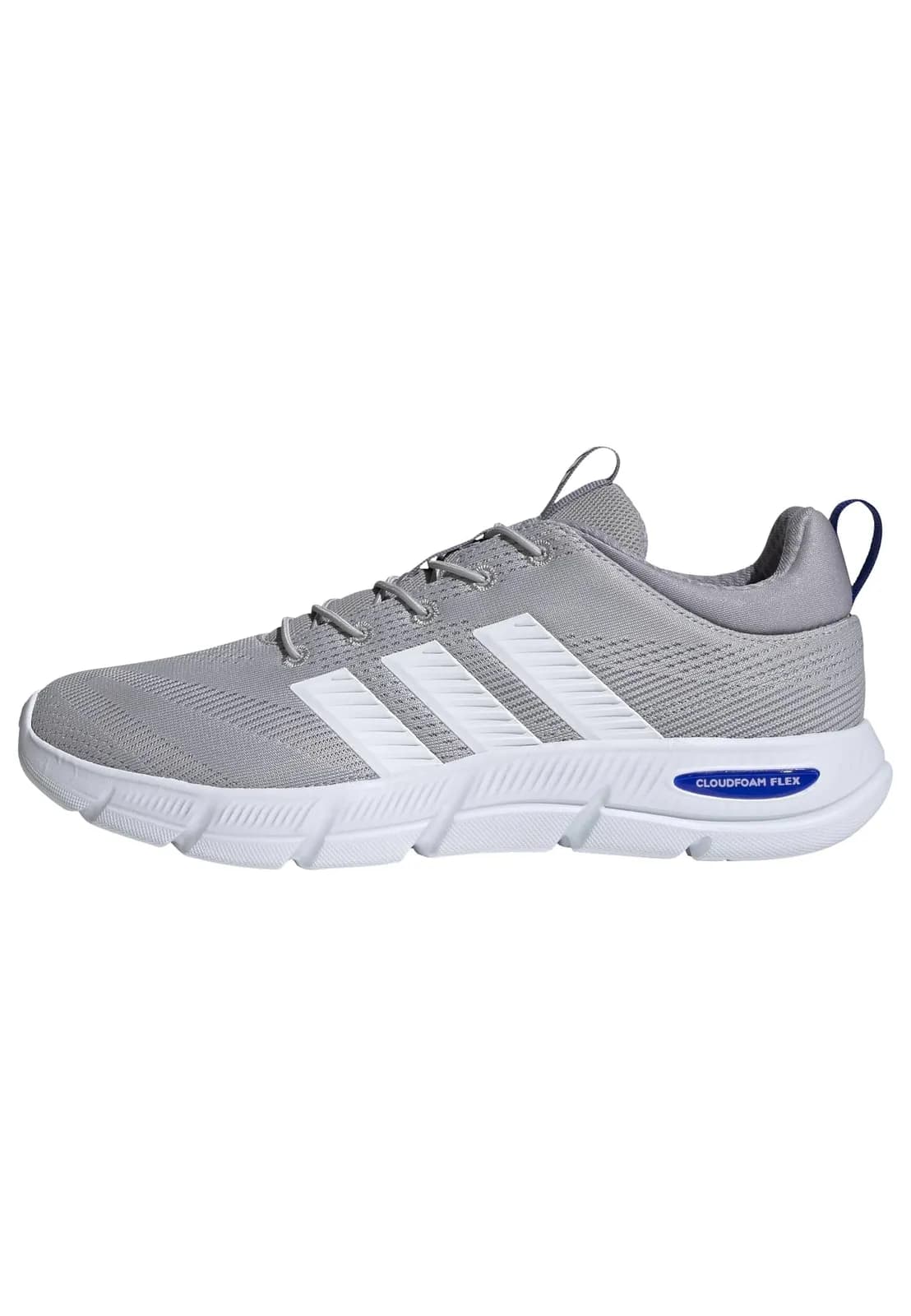 Zapatillas adidas Cloudfoam Flex Elastic Laces Hombre Gris (varias tallas)