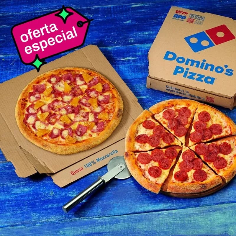 Pizzas medianas Domino's: 2 o más por 4.99 € cada una (recogida en tienda)