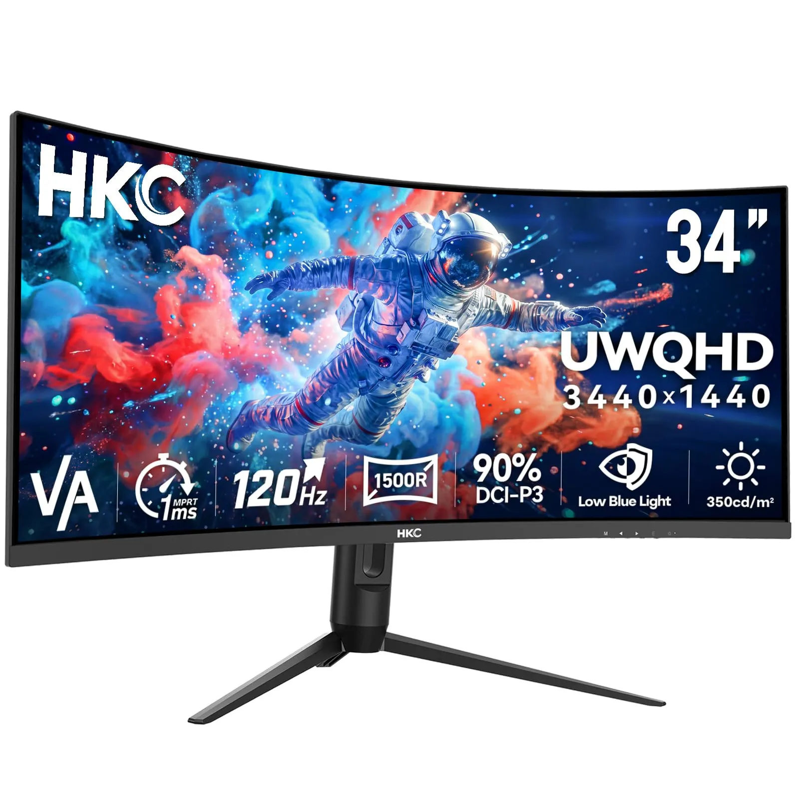 Monitor Gaming Curvo HKC 34 Pulgadas