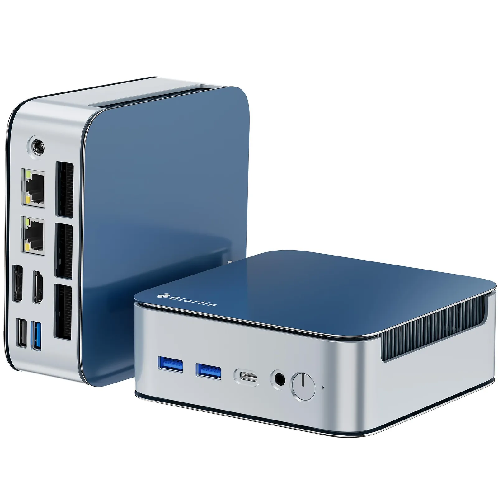 Mini PC Ryzen 5 6600H, 16GB RAM LPDDR5, 512GB NVMe SSD, Triple 4K, WiFi 6, BT 5.3, Dual LAN