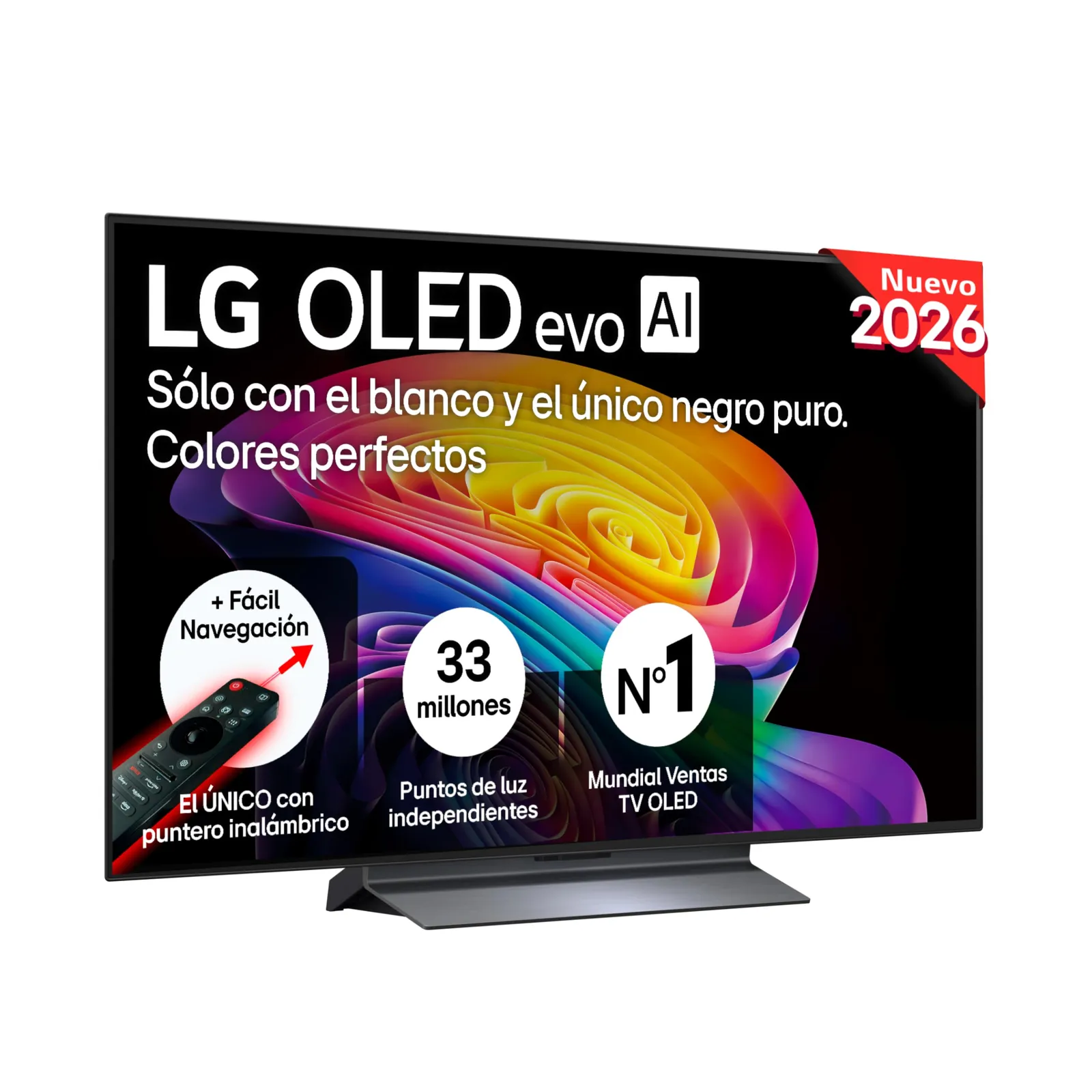 LG OLED48C64LA Smart TV OLED EVO AI 48" 4K Antirreflejos Clase E