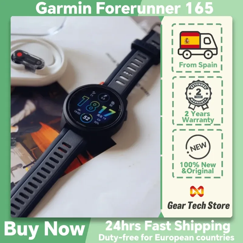 Reloj Deportivo Garmin Forerunner 165 con GPS y Pantalla AMOLED