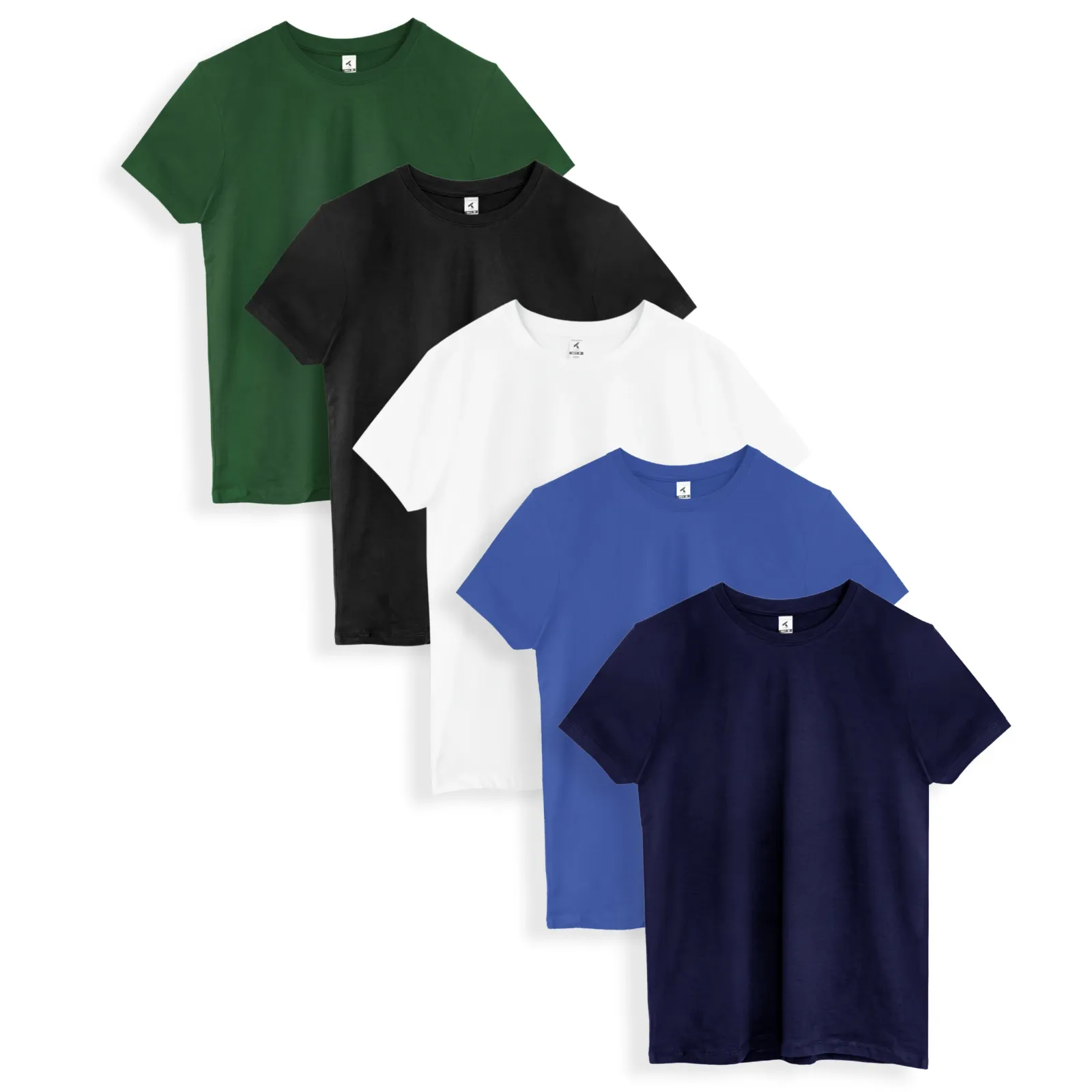 Pack 5 Camisetas Algodón Colores Variados