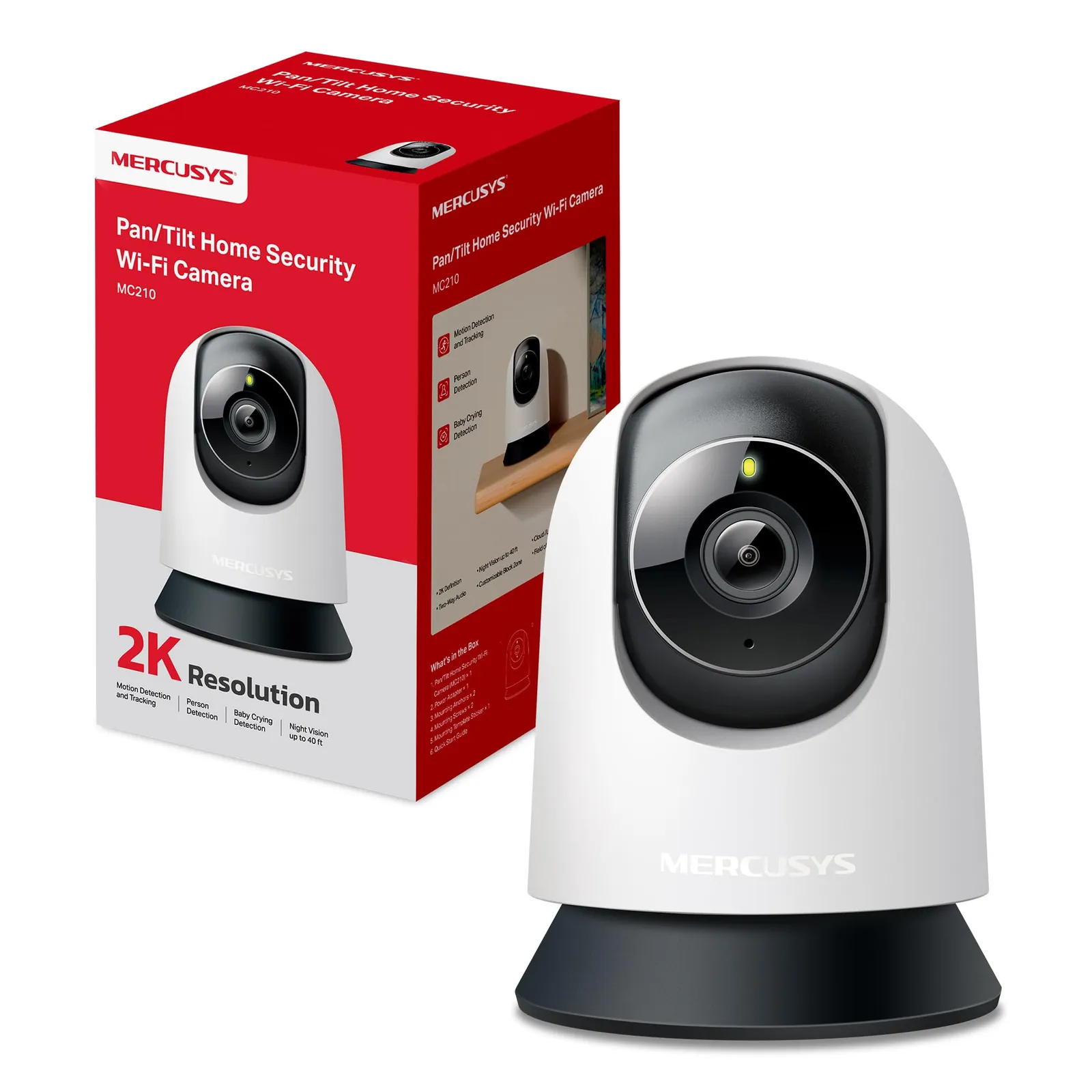 Cámara WiFi Mercusys MC210 2K 360°