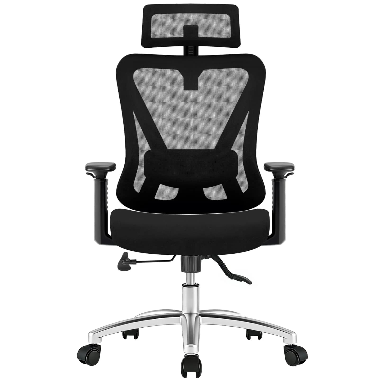 Silla de Oficina Ergonómica Durrafy con Soporte Lumbar 4D y Respaldo Transpirable