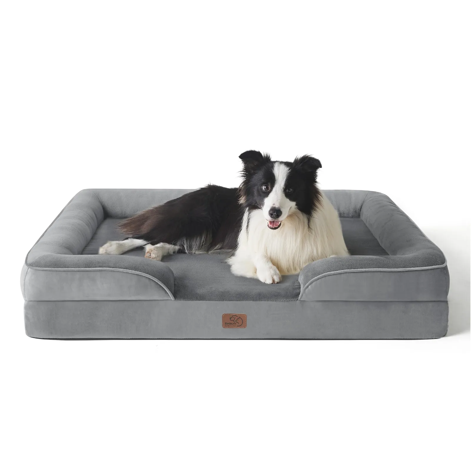 Bedsure Sofá Cama Ortopédica para Perros Grandes 89x63cm Gris