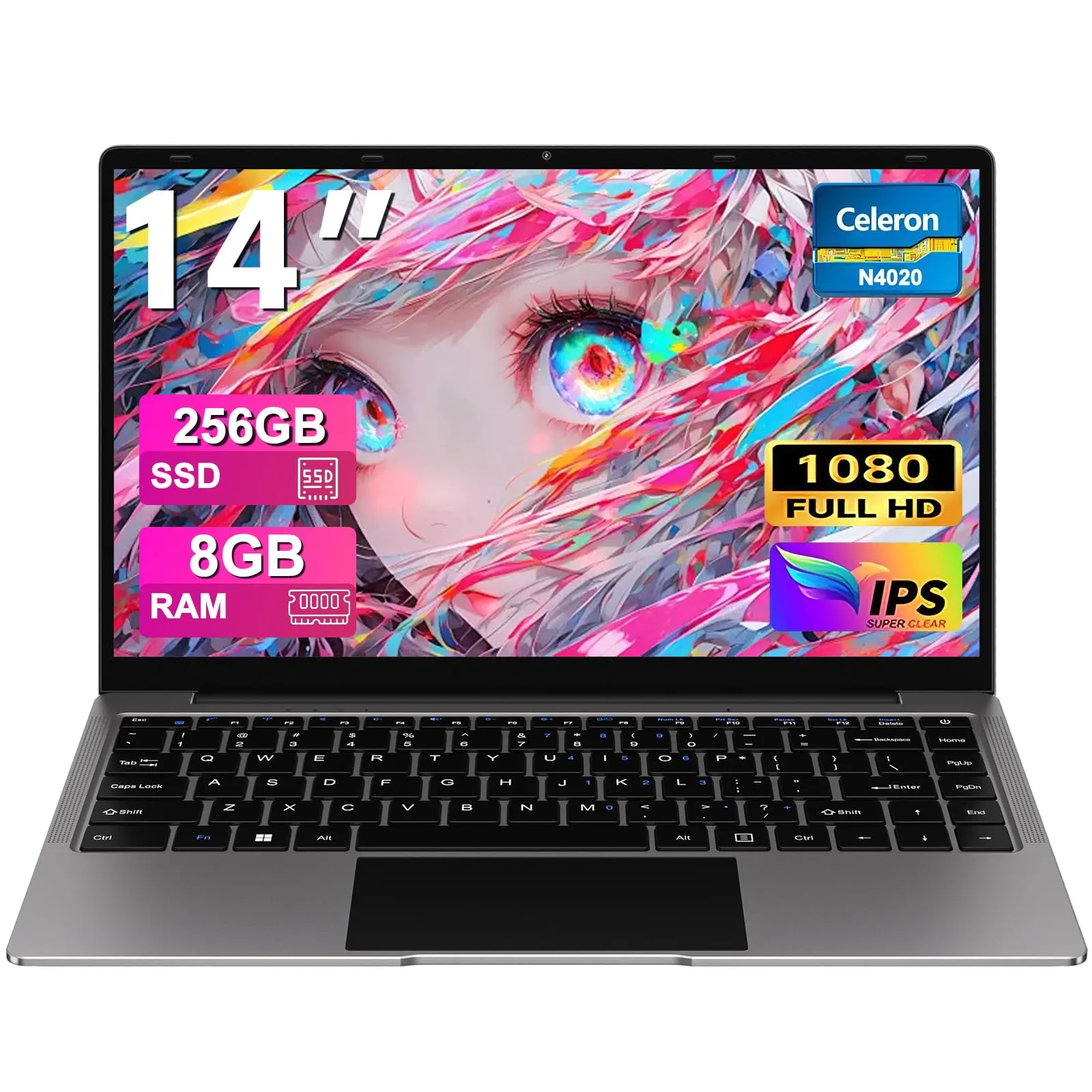 Portátil Bvate B8 14" Intel Celeron N4020, 8GB RAM, 256GB SSD