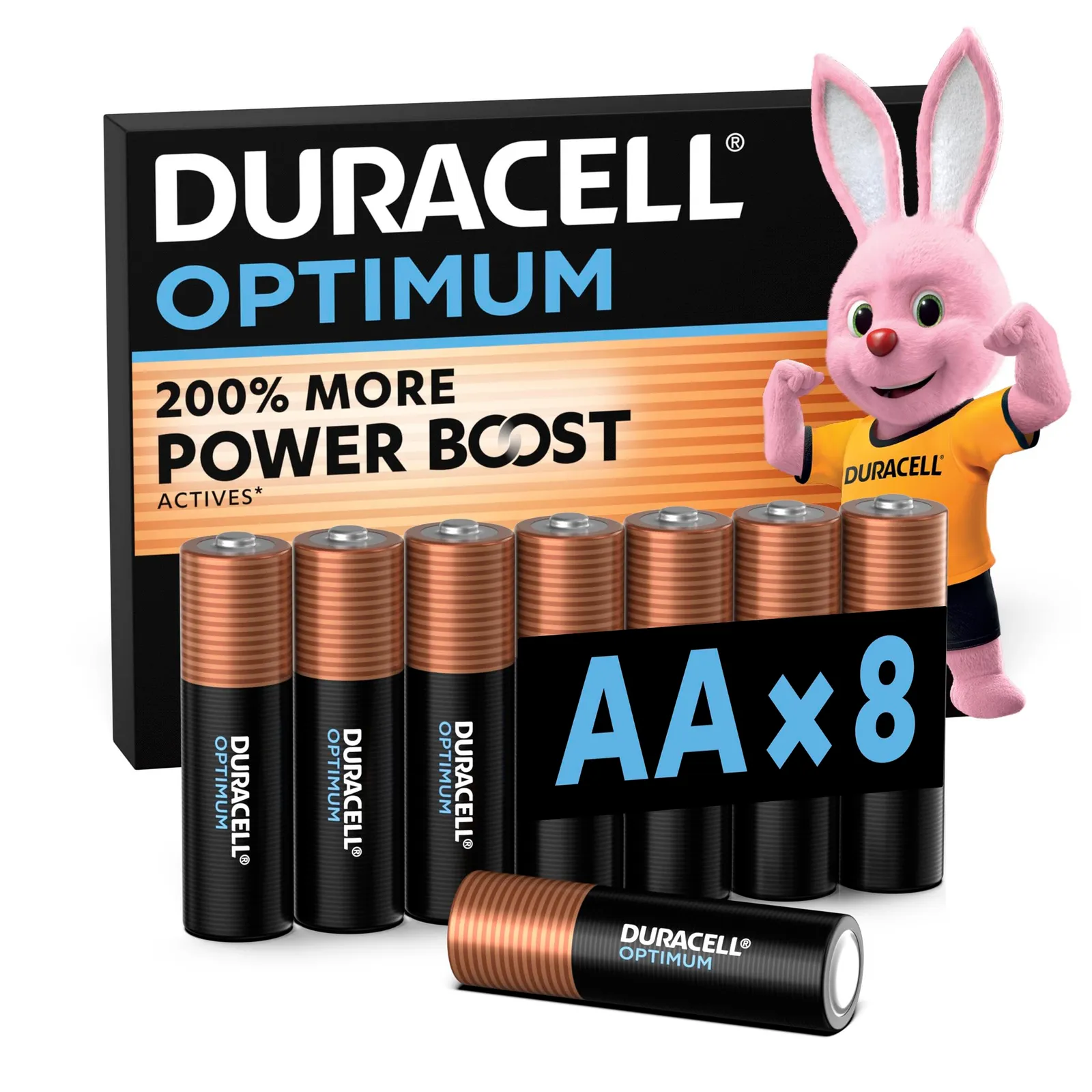 Pack 8 Pilas Alcalinas Duracell Optimum AA 1.5V
