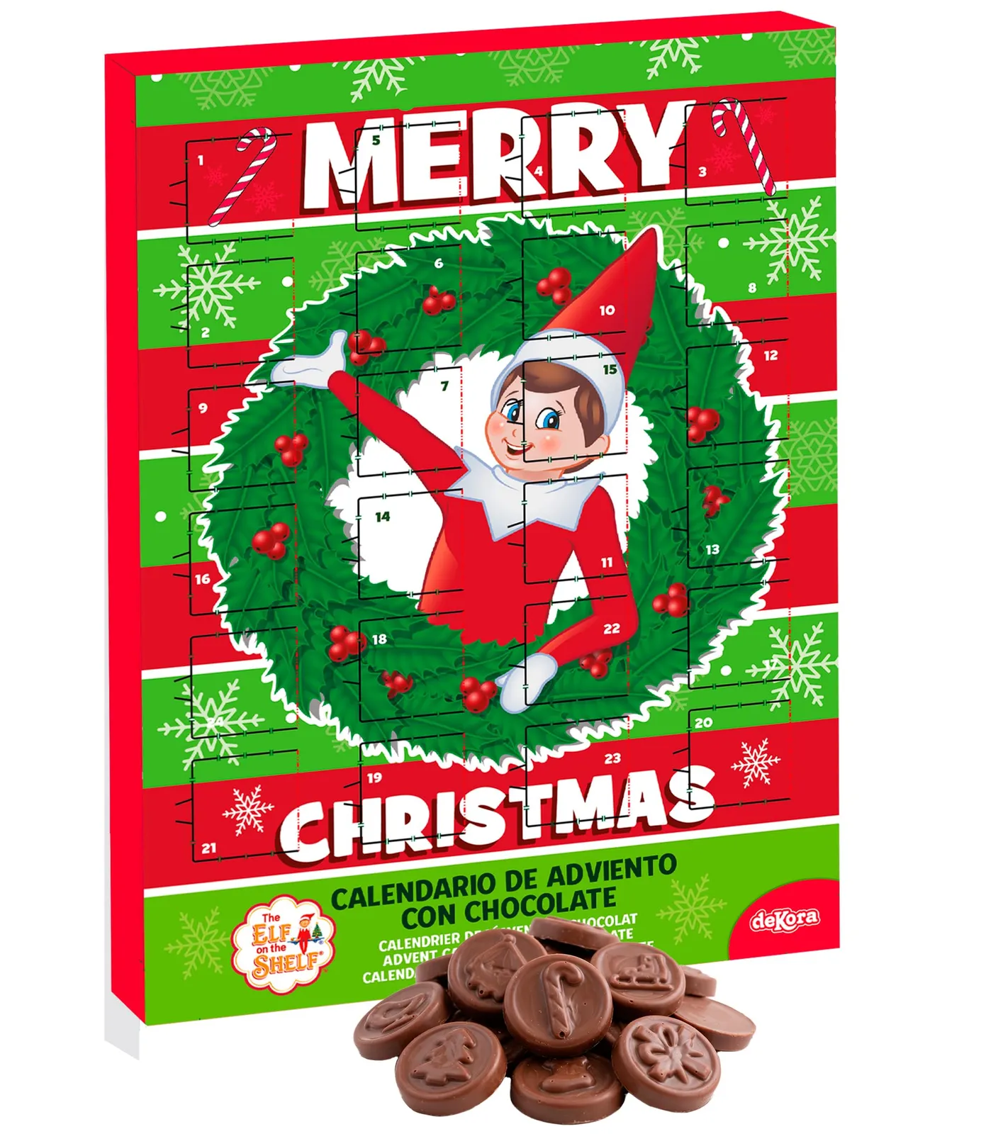 Calendario Adviento Chocolate Infantil (Superman, Peppa Pig, Elfo)