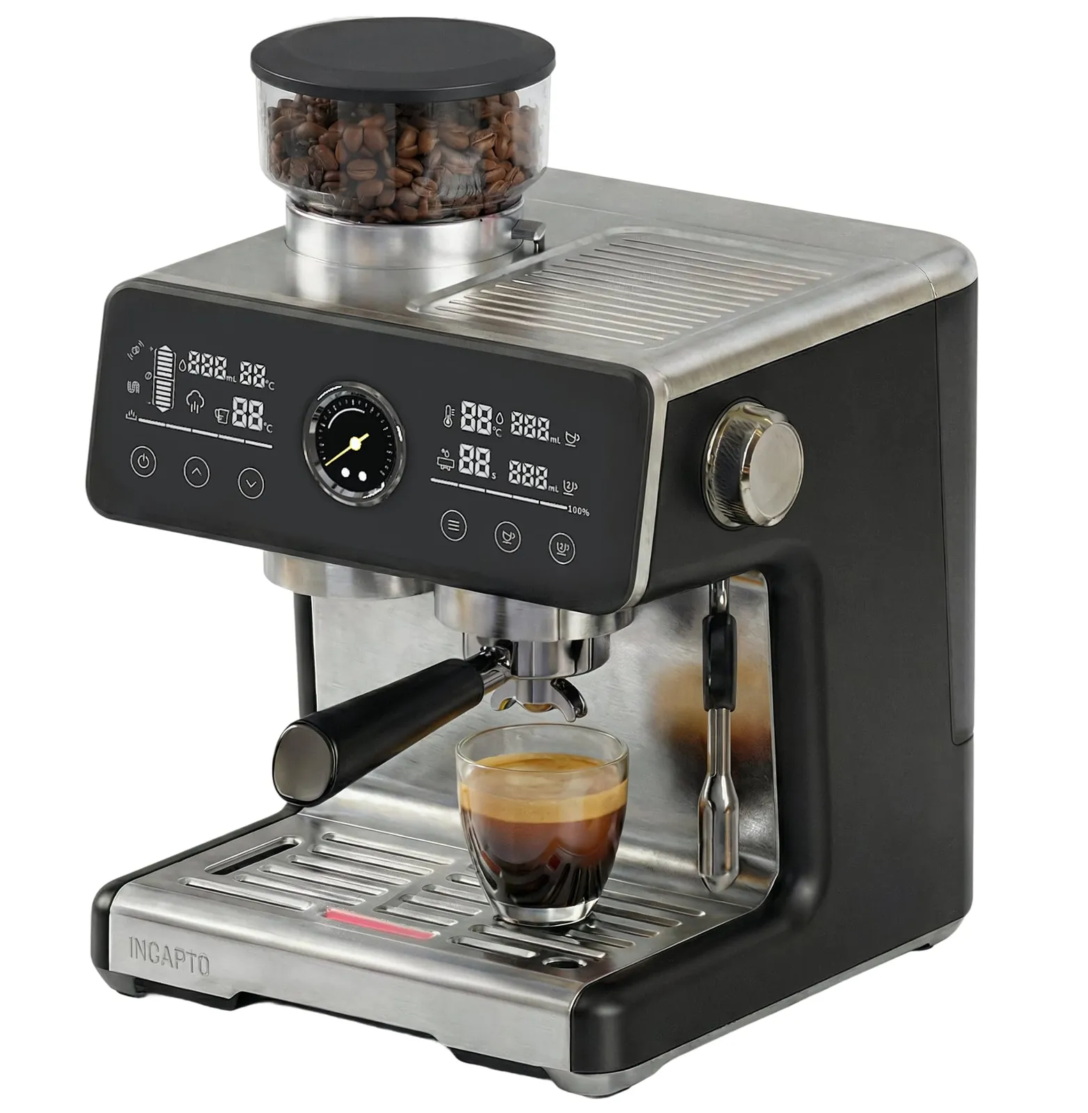 Cafetera espresso semiautomática Incapto Sabi con molinillo integrado