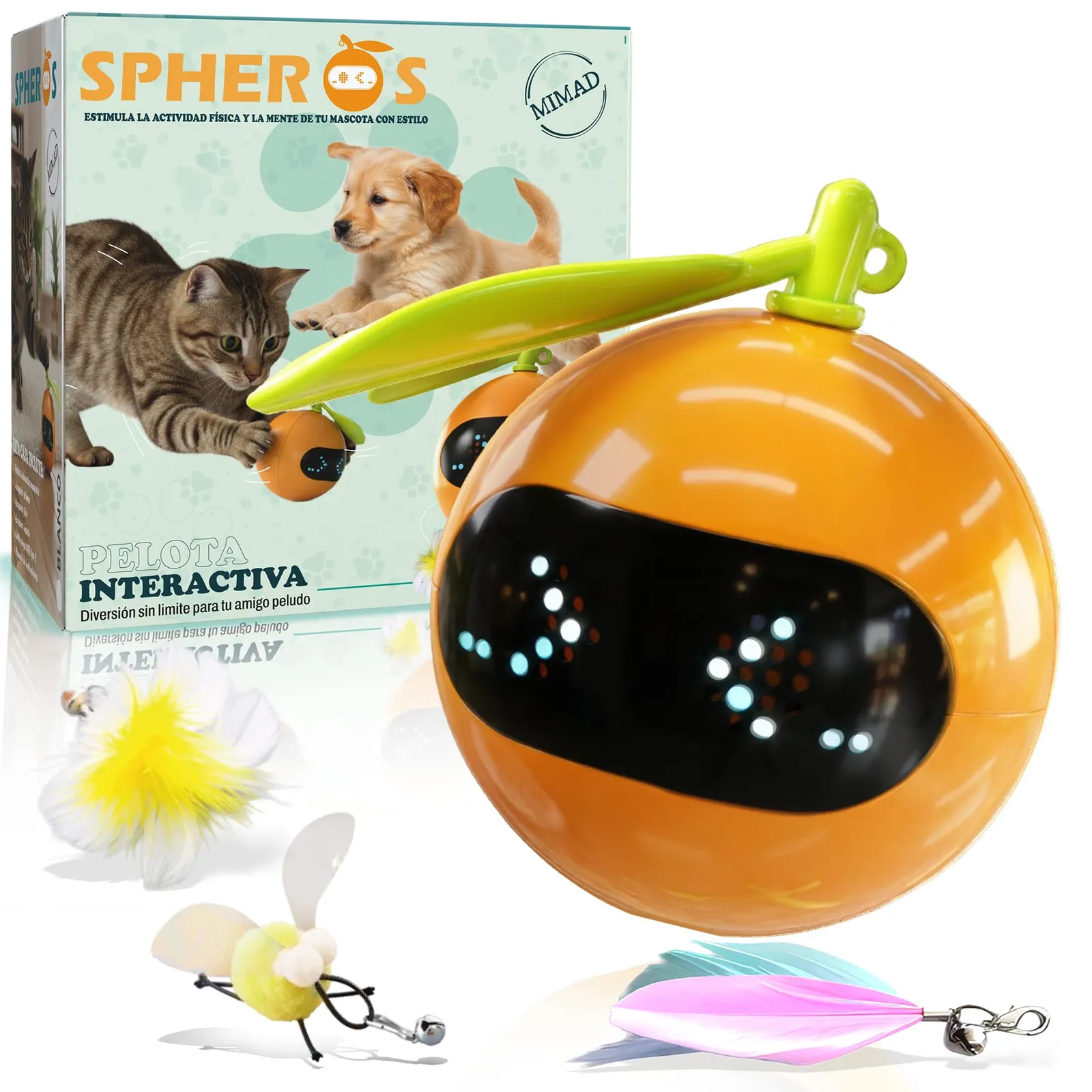 Juguete SPHEROS: pelota interactiva para mascotas