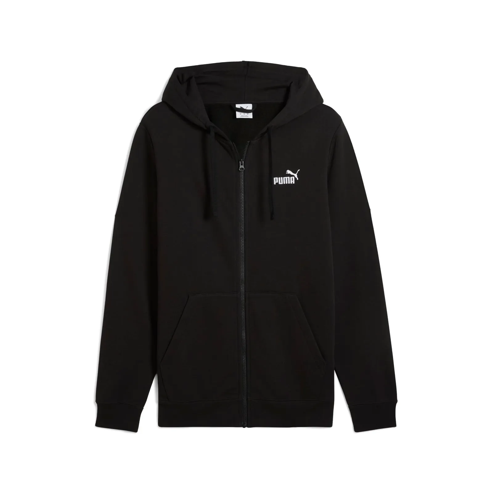 Sudadera con cremallera Puma ESS No. 1 Logo Full-Zip Hoodie FL para hombre, Negro (varias tallas)