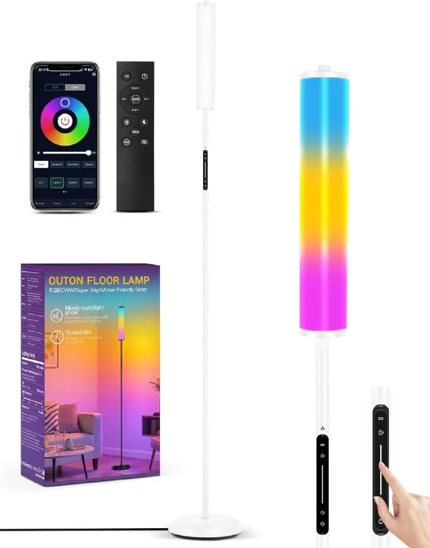 Lámpara de Pie LED Inteligente Controlable por App y Mando