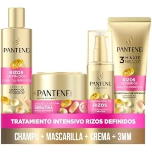 Set Pantene Tratamiento Rizos Definidos: Champú, Mascarilla, Acondicionador y Moldeador